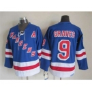 nhl jerseys new york rangers #9 graves blue[patch A]