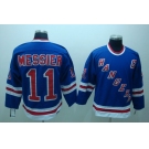 nhl new york rangers #11 messier blue ccm