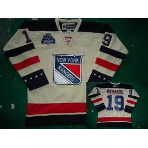 nhl new york rangers #19 richards white(2012 winter classic)