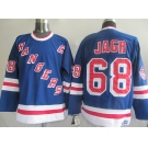 nhl new york rangers #68 jagr blue