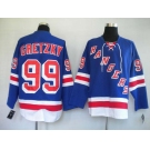 nhl new york rangers #99 gretzky blue