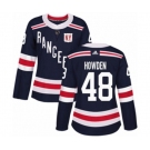 Women Adidas New York Rangers #48 Brett Howden Authentic Navy Blue 2018 Winter Classic NHL Jersey