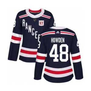 Women Adidas New York Rangers #48 Brett Howden Authentic Navy Blue 2018 Winter Classic NHL Jersey