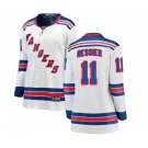 Women New York Rangers #11 Mark Messier Fanatics Branded White Away Breakaway NHL Jersey