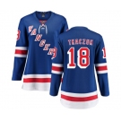 Women New York Rangers #18 Walt Tkaczuk Fanatics Branded Royal Blue Home Breakaway NHL Jersey