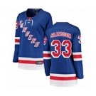 Women New York Rangers #33 Fredrik Claesson Fanatics Branded Royal Blue Home Breakaway NHL Jersey