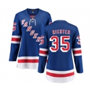 Women New York Rangers #35 Mike Richter Fanatics Branded Royal Blue Home Breakaway NHL Jersey