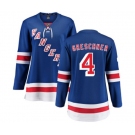 Women New York Rangers #4 Ron Greschner Fanatics Branded Royal Blue Home Breakaway NHL Jersey