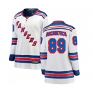 Women New York Rangers #89 Pavel Buchnevich Fanatics Branded White Away Breakaway NHL Jersey