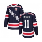 Youth Adidas New York Rangers #11 Mark Messier Authentic Navy Blue 2018 Winter Classic NHL Jersey