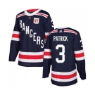 Youth Adidas New York Rangers #3 James Patrick Authentic Navy Blue 2018 Winter Classic NHL Jersey