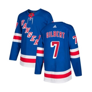 Youth Adidas New York Rangers #7 Rod Gilbert Premier Royal Blue Home NHL Jersey