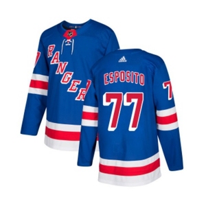 Youth Adidas New York Rangers #77 Phil Esposito Premier Royal Blue Home NHL Jersey