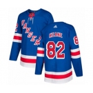 Youth Adidas New York Rangers #82 Joey Keane Authentic Royal Blue Home NHL Jersey