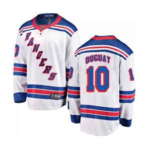 Youth New York Rangers #10 Ron Duguay Fanatics Branded White Away Breakaway NHL Jersey