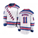 Youth New York Rangers #11 Mark Messier Fanatics Branded White Away Breakaway NHL Jersey