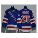 Youth New York Rangers #26 Jimmy Vesey Blue Home Stitched NHL Jersey