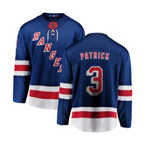 Youth New York Rangers #3 James Patrick Fanatics Branded Royal Blue Home Breakaway NHL Jersey