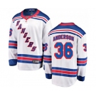 Youth New York Rangers #36 Glenn Anderson Fanatics Branded White Away Breakaway NHL Jersey