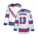 Youth Reebok New York Rangers #13 Sergei Nemchinov Authentic White Away NHL Jersey