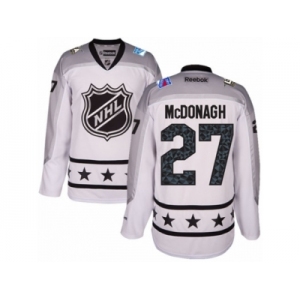 Youth Reebok New York Rangers #27 Ryan McDonagh Authentic White Metropolitan Division 2017 All-Star NHL Jersey