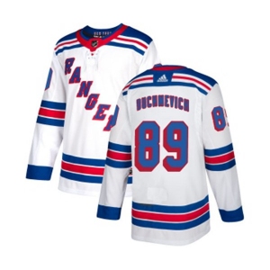 Youth Reebok New York Rangers #89 Pavel Buchnevich Authentic White Away NHL Jersey