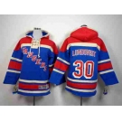 youth nhl jerseys new york rangers #30 lundqvist blue[pullover hooded sweatshirt]