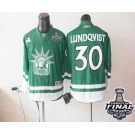 youth nhl jerseys new york rangers #30 lundqvist green[2014 stanley cup]