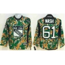 youth nhl jerseys new york rangers #61 nash camo