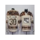 Men's New York Rangers #30 Henrik Lundqvist Cream Camo Stitched NHL Jersey