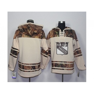 Men's New York Rangers Blank Cream Camo Stitched NHL Jersey