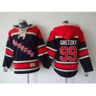 nhl jerseys new york rangers #99 gretzky dk.blue-red[pullover hooded sweatshirt]