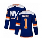 Adidas New York Islanders #1 Thomas Greiss Authentic Blue Alternate NHL Jersey