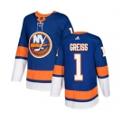 Adidas New York Islanders #1 Thomas Greiss Authentic Royal Blue Home NHL Jersey