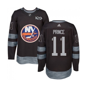 Adidas New York Islanders #11 Shane Prince Premier Black 1917-2017 100th Anniversary NHL Jersey