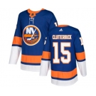 Adidas New York Islanders #15 Cal Clutterbuck Premier Royal Blue Home NHL Jersey