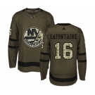 Adidas New York Islanders #16 Pat LaFontaine Authentic Green Salute to Service NHL Jersey