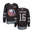 Adidas New York Islanders #16 Pat LaFontaine Premier Black 1917-2017 100th Anniversary NHL Jersey