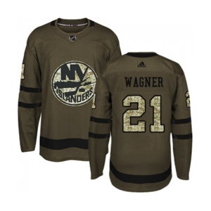 Adidas New York Islanders #21 Chris Wagner Premier Green Salute to Service NHL Jersey