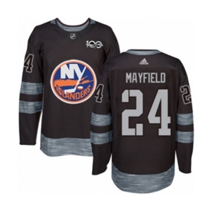 Adidas New York Islanders #24 Scott Mayfield Authentic Black 1917-2017 100th Anniversary NHL Jersey