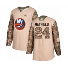 Adidas New York Islanders #24 Scott Mayfield Authentic Camo Veterans Day Practice NHL Jersey