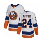 Adidas New York Islanders #24 Scott Mayfield Authentic White Away NHL Jersey