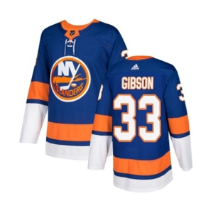 Adidas New York Islanders #33 Christopher Gibson Authentic Royal Blue Home NHL Jersey