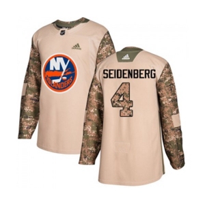 Adidas New York Islanders #4 Dennis Seidenberg Authentic Camo Veterans Day Practice NHL Jersey