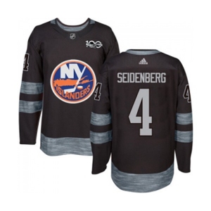 Adidas New York Islanders #4 Dennis Seidenberg Premier Black 1917-2017 100th Anniversary NHL Jersey