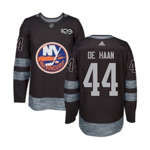 Adidas New York Islanders #44 Calvin de Haan Premier Black 1917-2017 100th Anniversary NHL Jersey