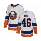 Adidas New York Islanders #46 Bode Wilde Authentic White Away NHL Jersey