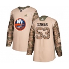 Adidas New York Islanders #53 Casey Cizikas Authentic Camo Veterans Day Practice NHL Jersey