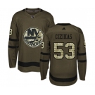 Adidas New York Islanders #53 Casey Cizikas Authentic Green Salute to Service NHL Jersey