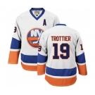 CCM New York Islanders #19 Bryan Trottier Authentic White Throwback NHL Jersey